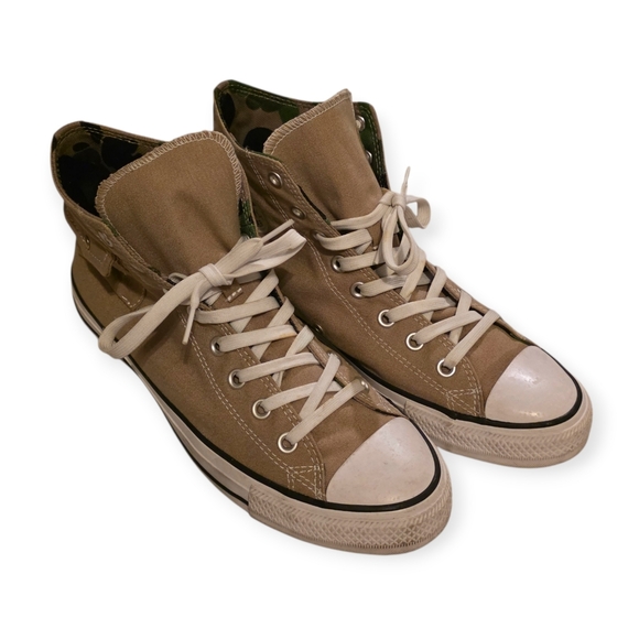 Converse Chuck Taylor All Star High Top Khaki Camo Pocket Hi Mens 9.5 Womens 11 - Picture 3 of 7